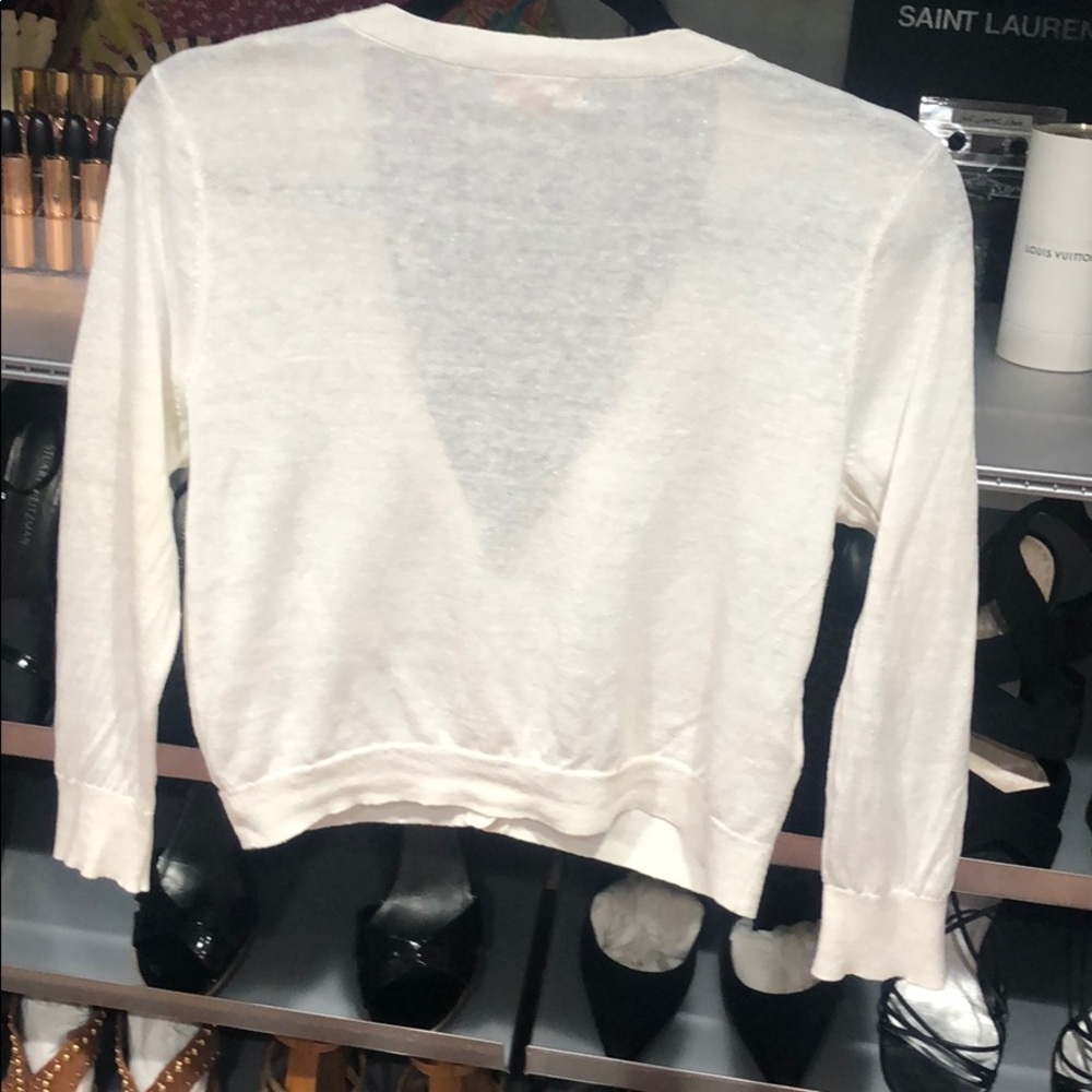 Tommy Bahama small linen crop cardigan - Picture 6 of 6